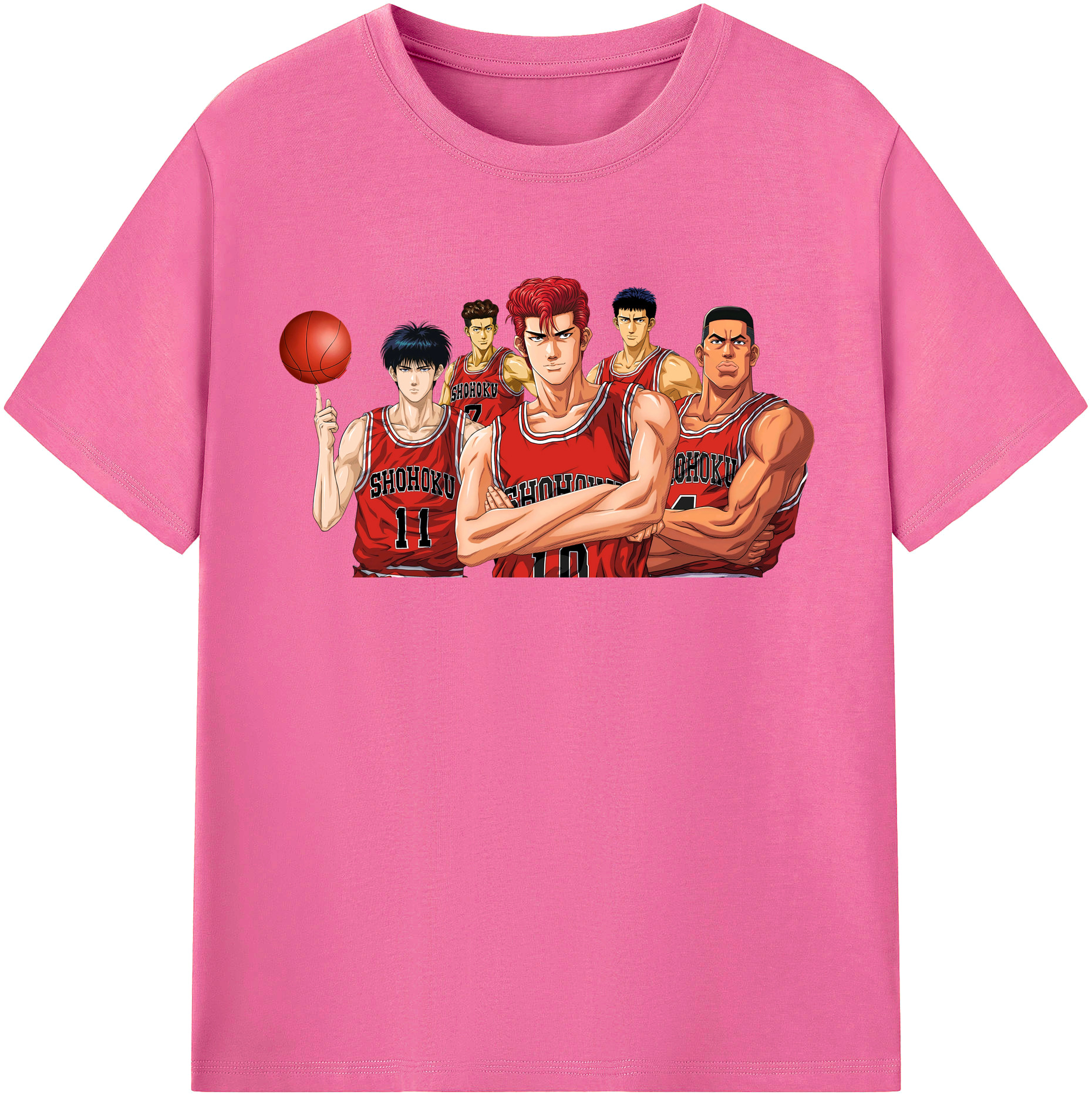 （画像用） SLAM DUNK／スラムダンク レディースカジュアルプリントTシャツ（綿100％）